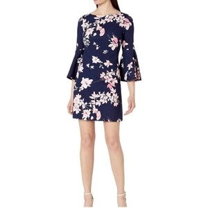 Eliza J Floral Bell Sleeve Dress Womens Size 6